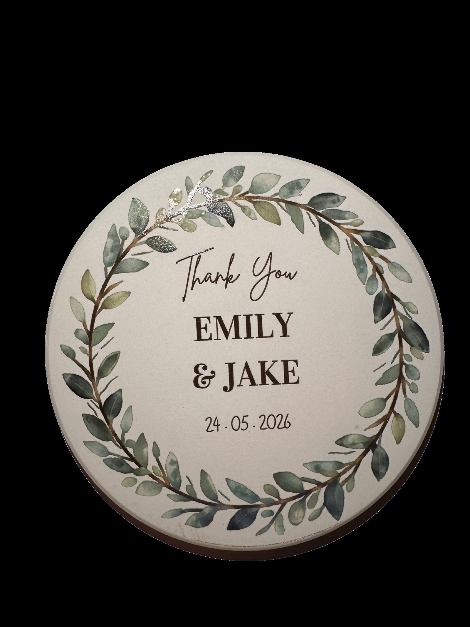 Wedding coaster — Thank You